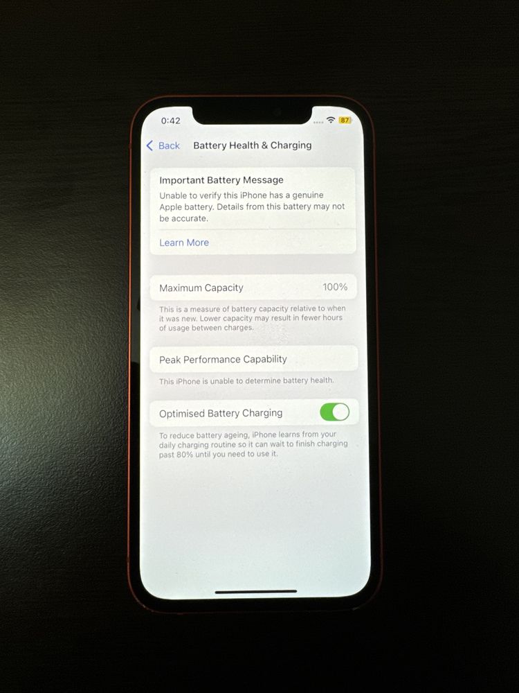 iPhone 12 64GB Product Red + пълен комплект