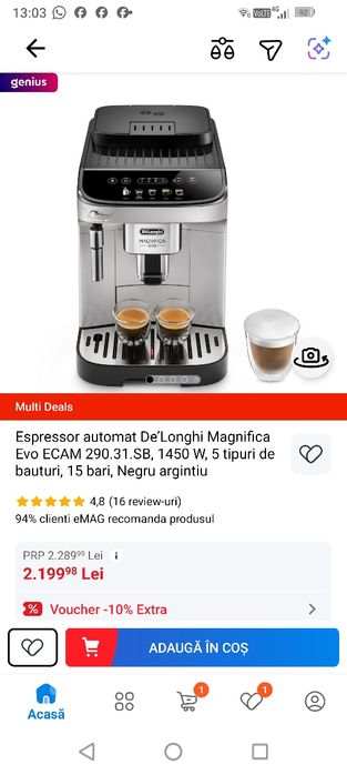 DeLonghi Evo, ca nou