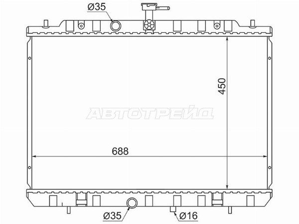 Радиатор Nissan Rogue