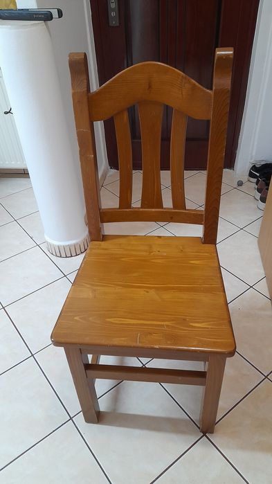 Masa masiv stejar cu 4 scaune