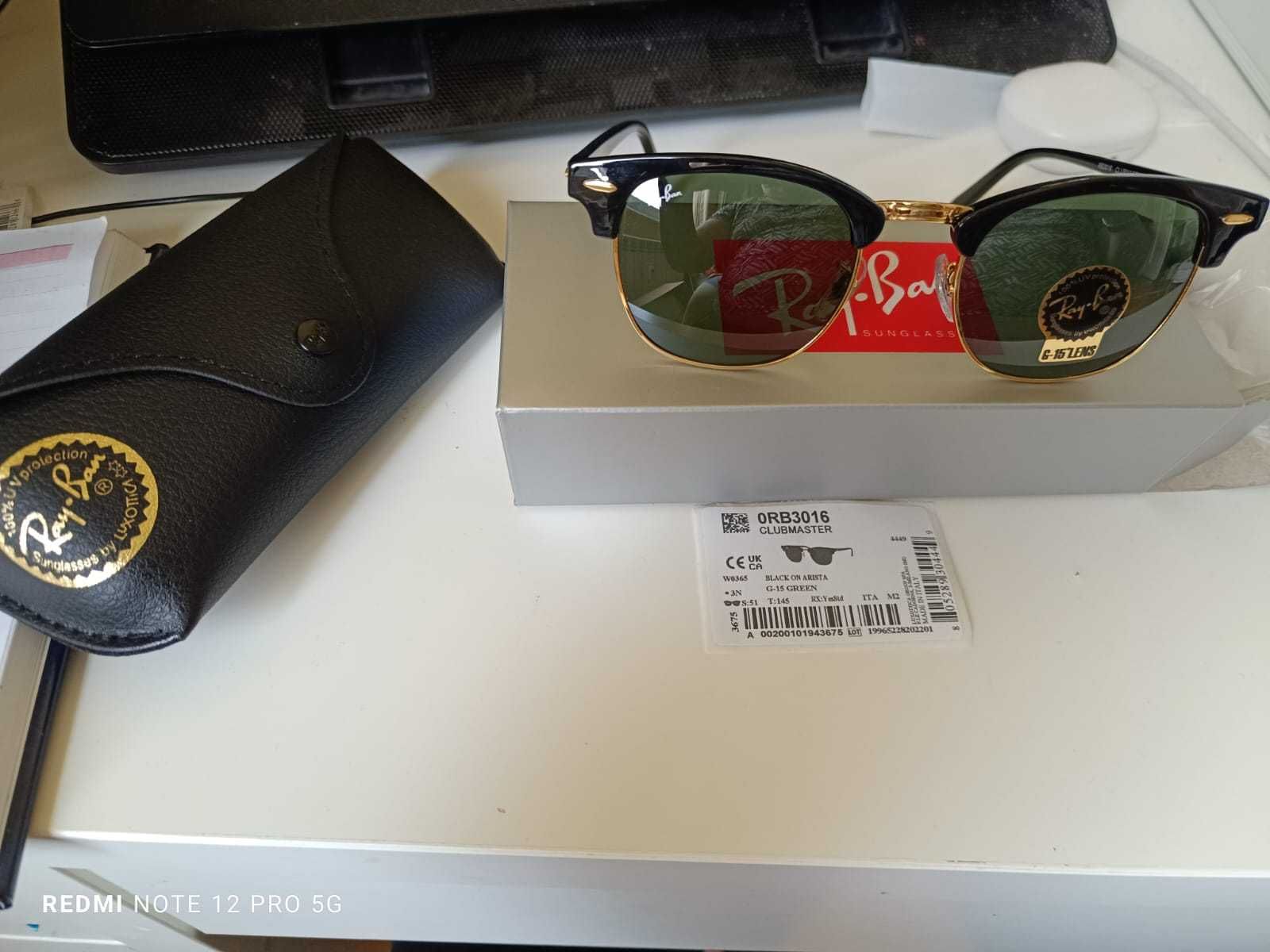 Ray-Ban, Мъжки Слънчеви Очила, Clubmaster Classic, 2024г.