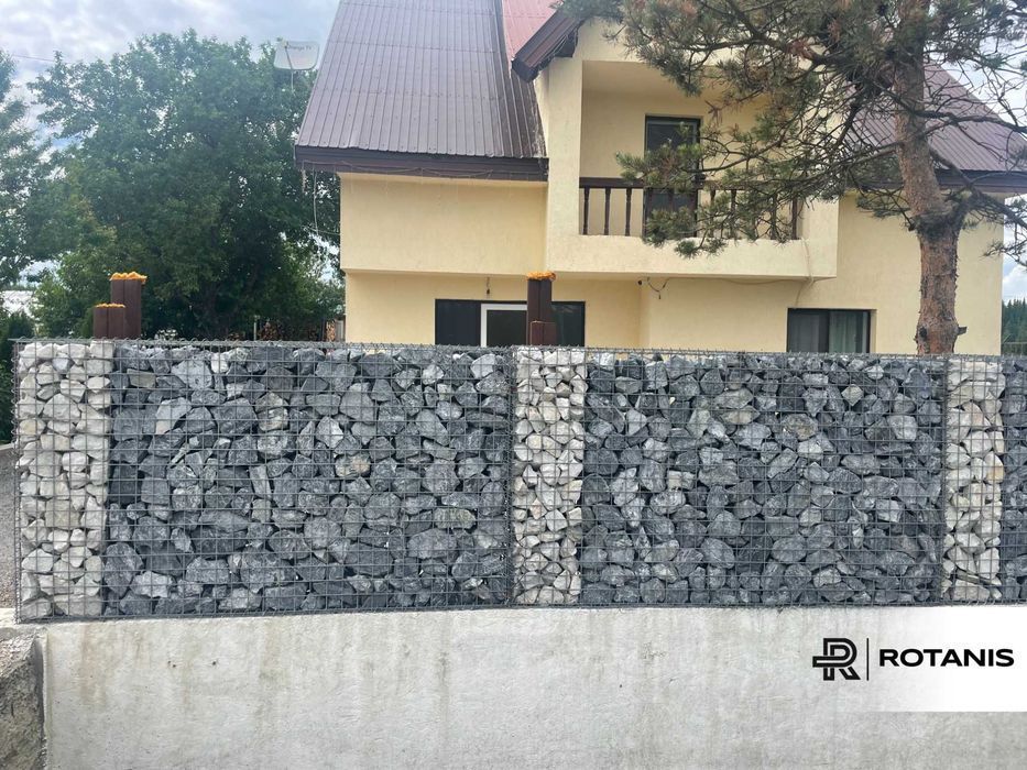 Gard din piatra / piatra concasata / Panou gabion