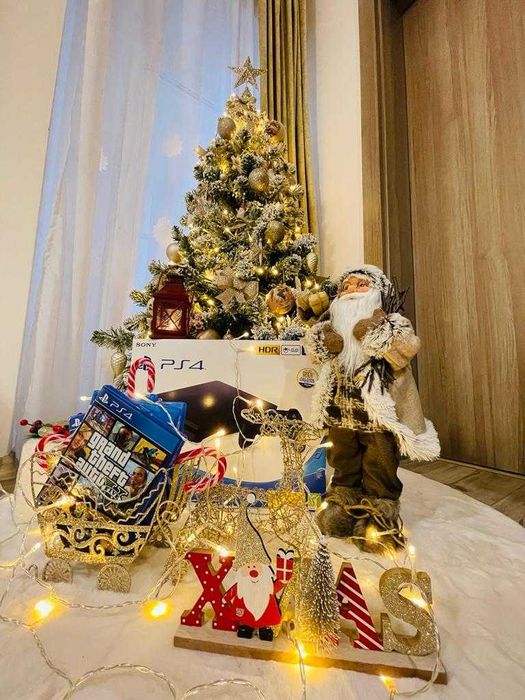 Playstation 4 Slim Full Box Impecabil +4 jocuri fizice+12 digitale!