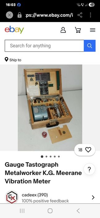 Tastograf,Aparat măsurat vibratii