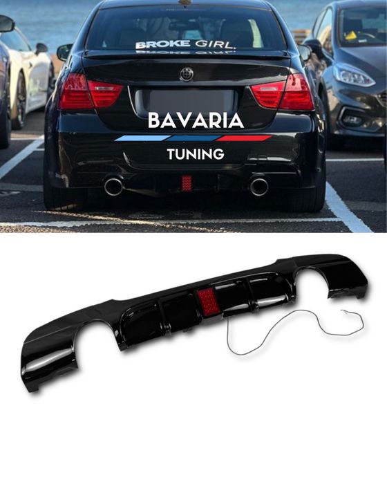 Единичен Дифузьор с Ф1 за BMW E90, 91 M-Tech