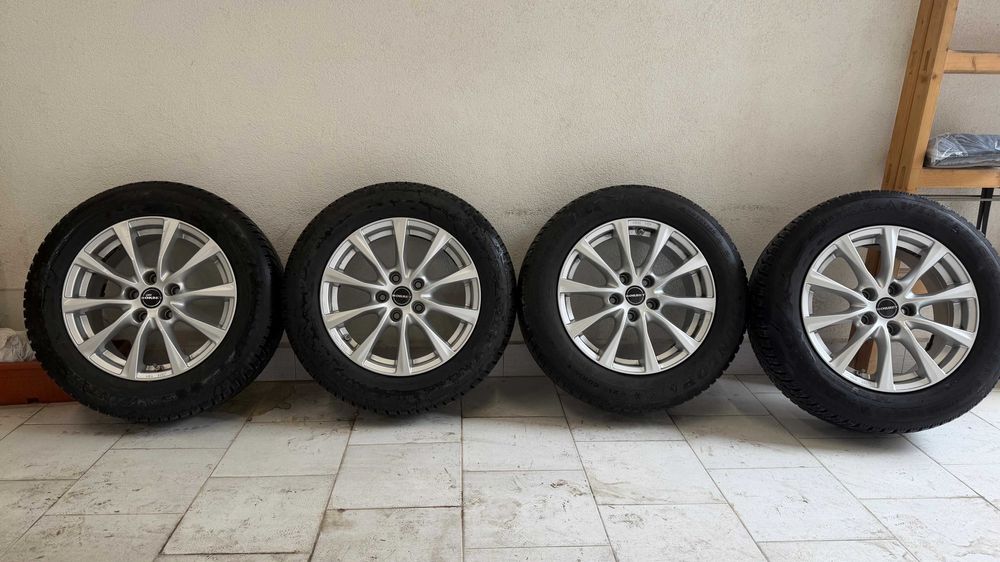 Джанти Borbet 16", 5х112, 7J ET38 Audi, VW, Skoda, 215/60/16 DUNLOP