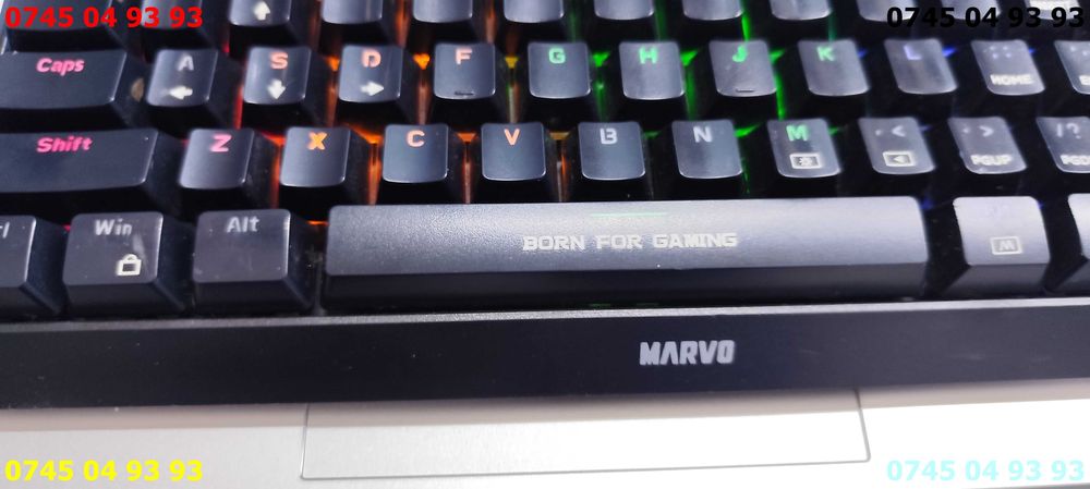 tastatura gaming MARVO KG962 cu iluminare cu mufa tip C ca noua