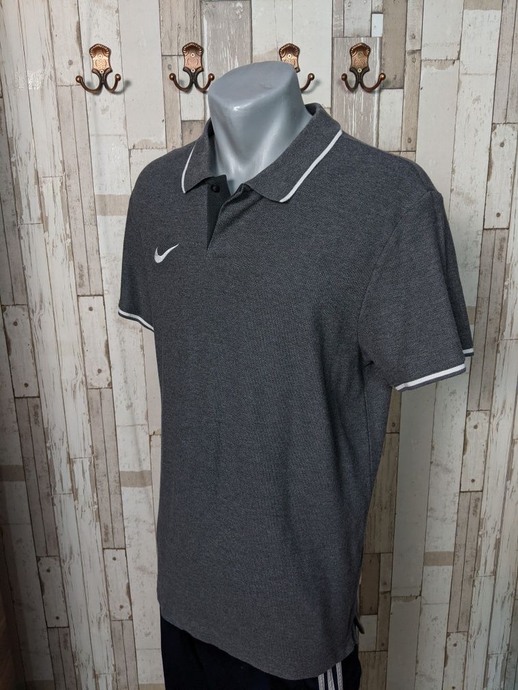 Tricou tee T-shirt Polo Nike bumbac gri model nou