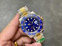 Rolex Submariner Silver Gold blue