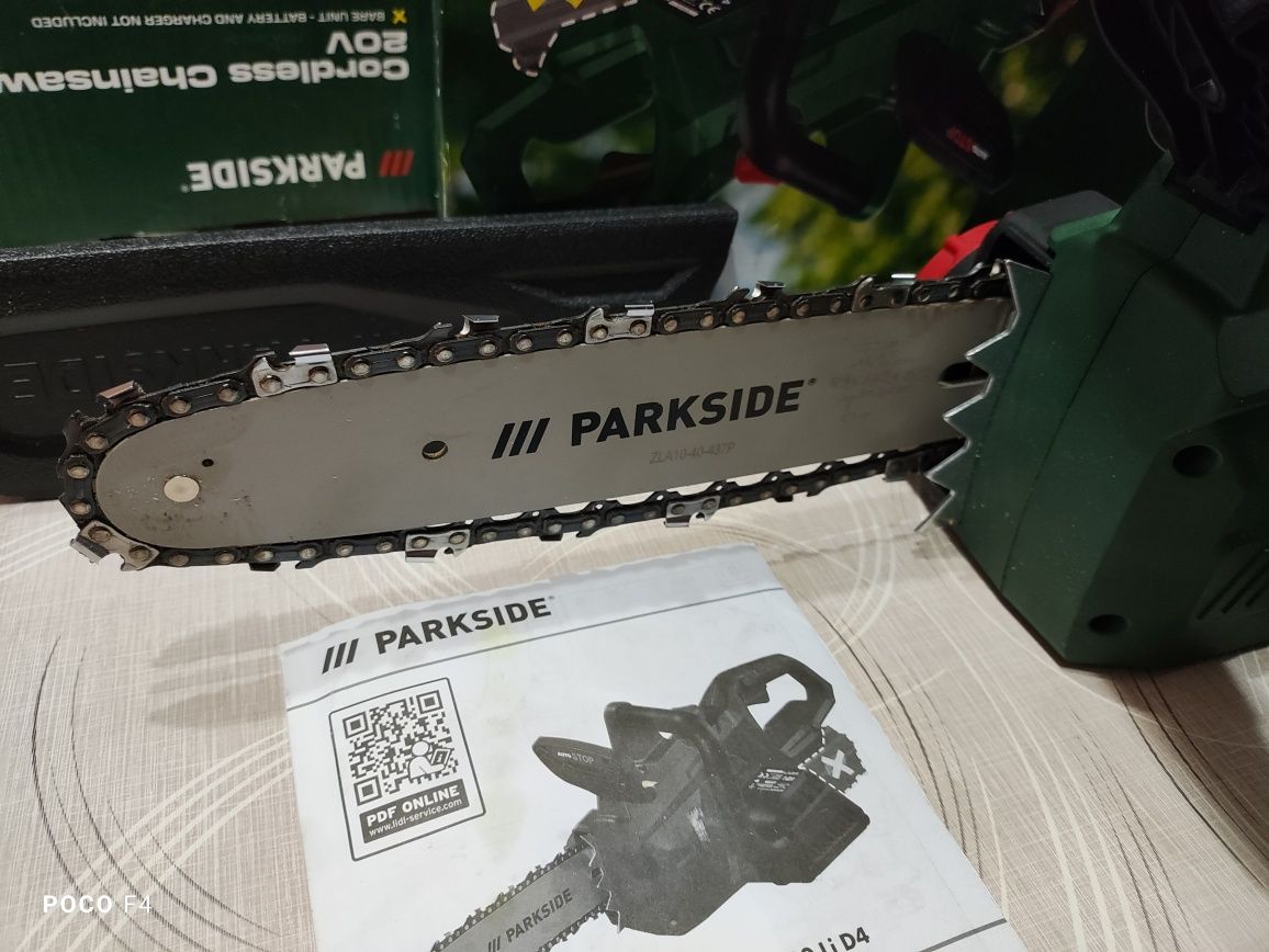 Акумулаторен верижен трион Parkside PKSA 20-Li D4
