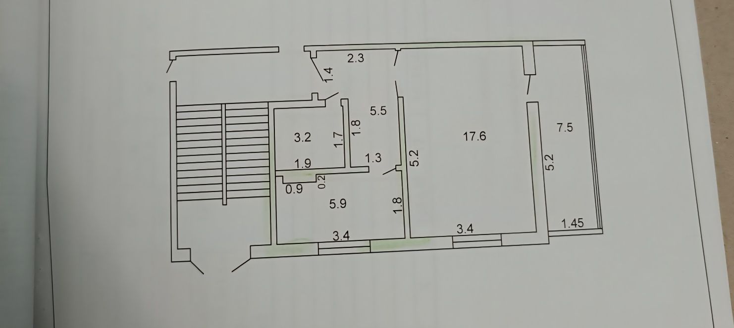 Продается 1 ком квартира