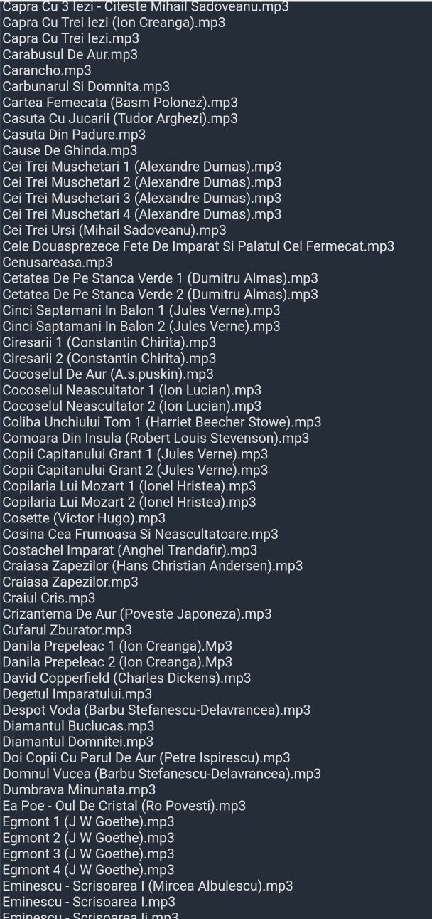 800+ Povesti audio in romana