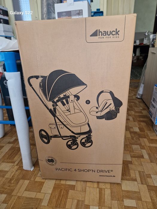 Комбинирана количка 3 в 1 - Hauck Pacific 4 Shop N drive, Melange