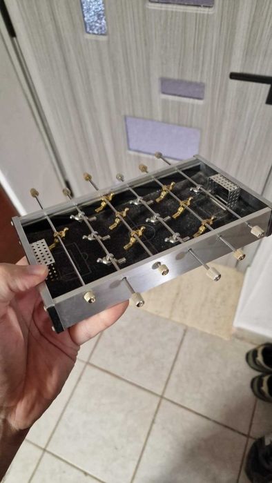 Mini masă de fotbal foarte rara full metal