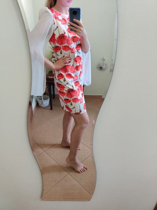Rochie de ocazie cu imprimeu floral