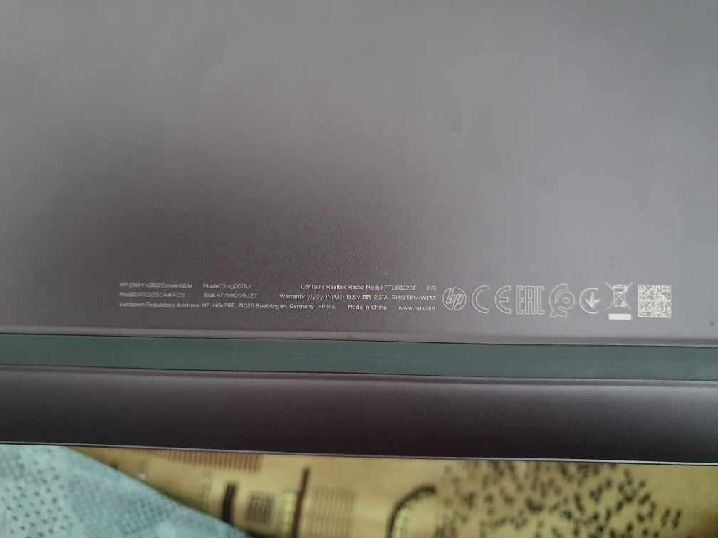 Продам ультрабук HP envy x360