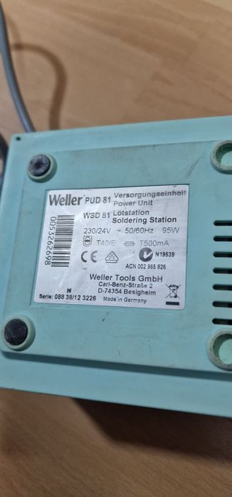 Regulator Argon, Torță sudură TIG WP-26, stație lipit Weller WSD81