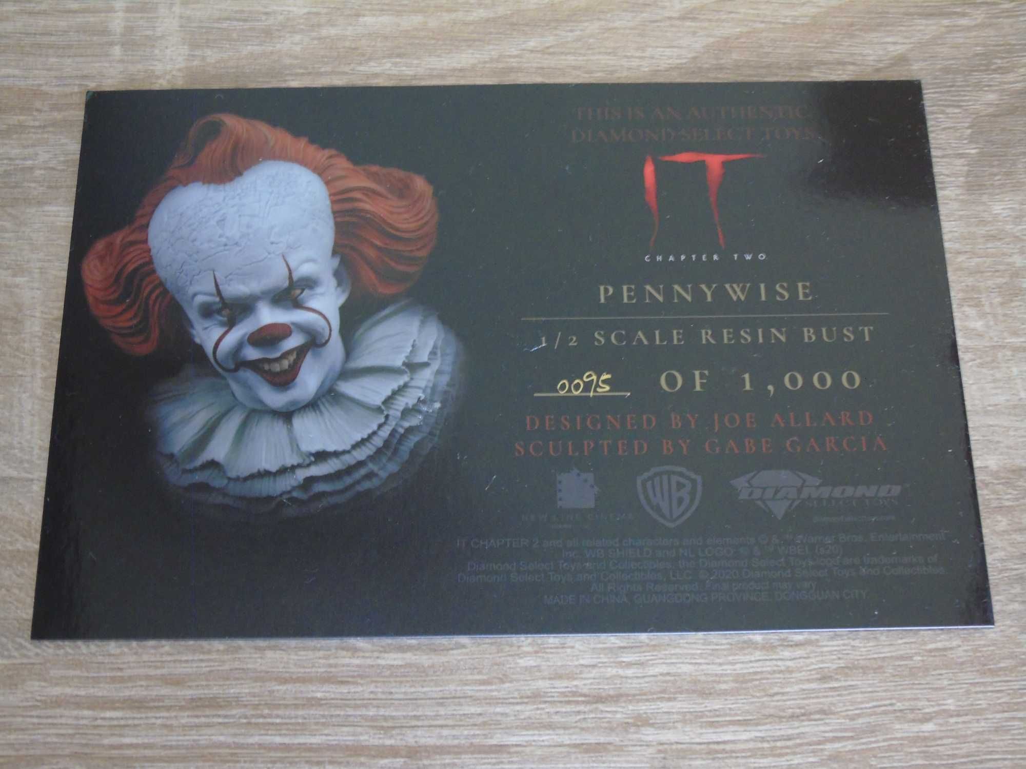 Bust 1/2 IT Pennywise Diamond Select Collect Limitat Horror/Sideshow