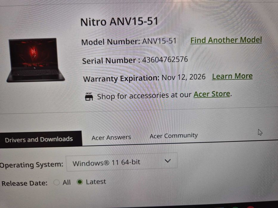 ГАРАНЦИЯ i5|RTX-6GB|165Hz IPS|16RAM лаптоп laptop nitro acer gaming