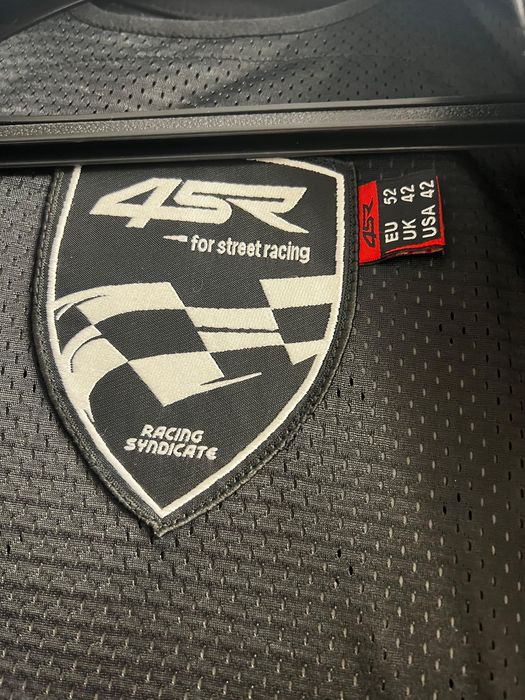 Geaca moto din piele 4SR TT REPLICA BLACK SERIES