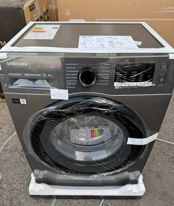 Стиральная машина Samsung 8 кг WW80AGAS26AX Inverter Ecobubble Steam