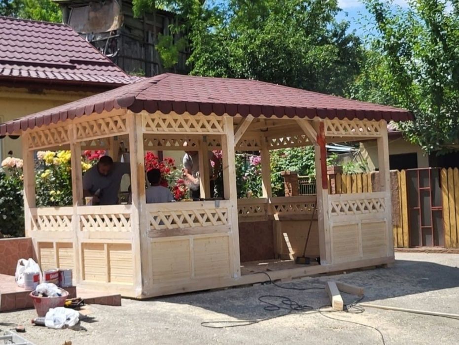 Foișoare terase pergole din lemn