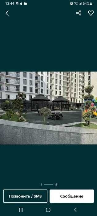 2-комн. квартира в Charx Novza, 58 м², 7 этаж, центр, метро рядом!`