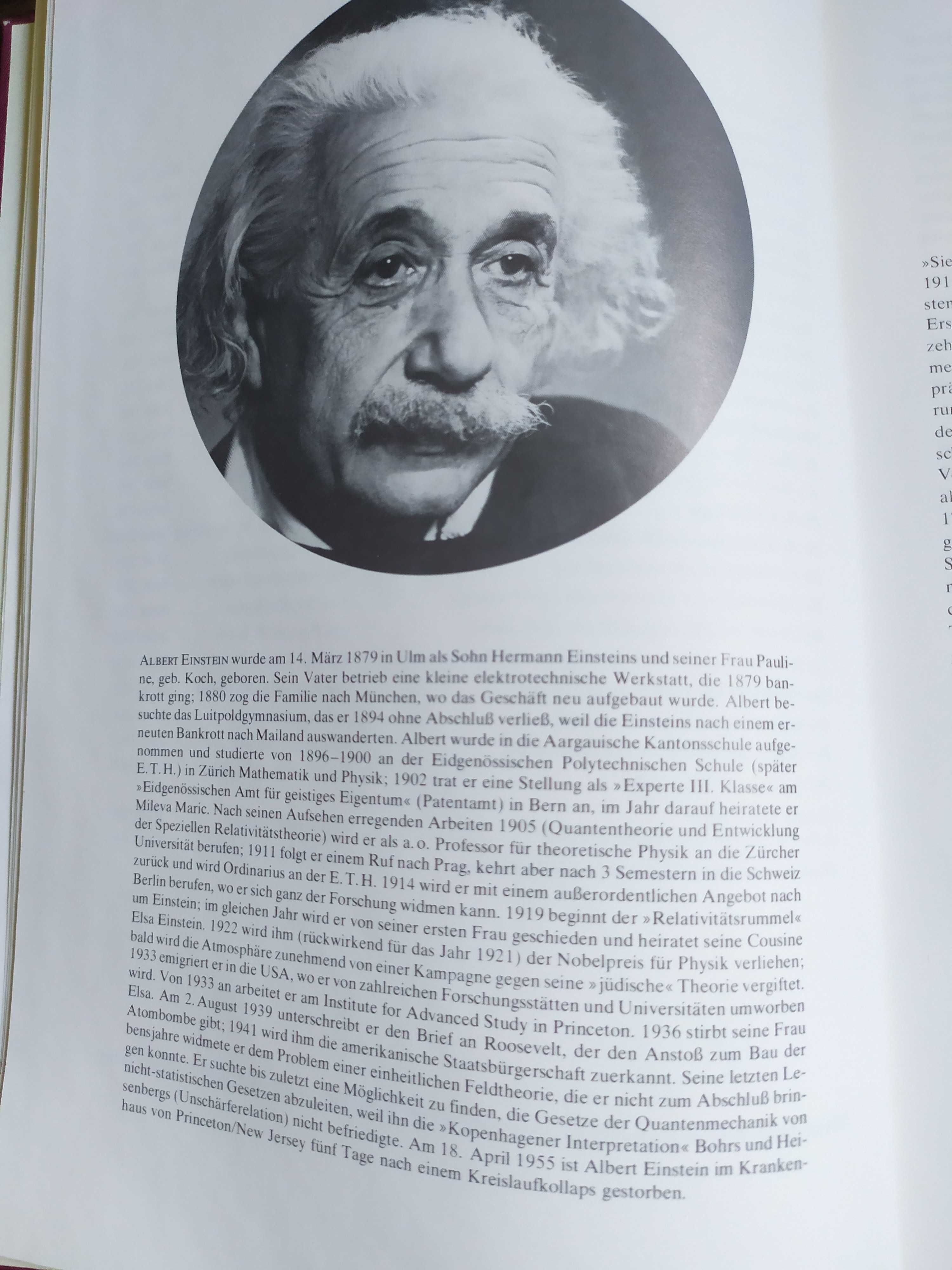 Enciclopedie mari savanti Albert Einstein si Auguste Piccard