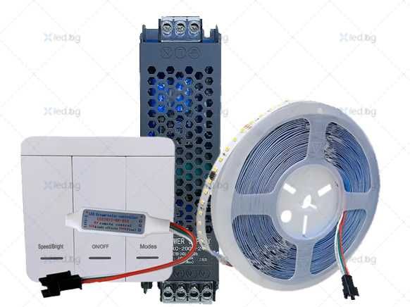 Бягаща Лед Лента - Адресируема 24V 120 леда/метър