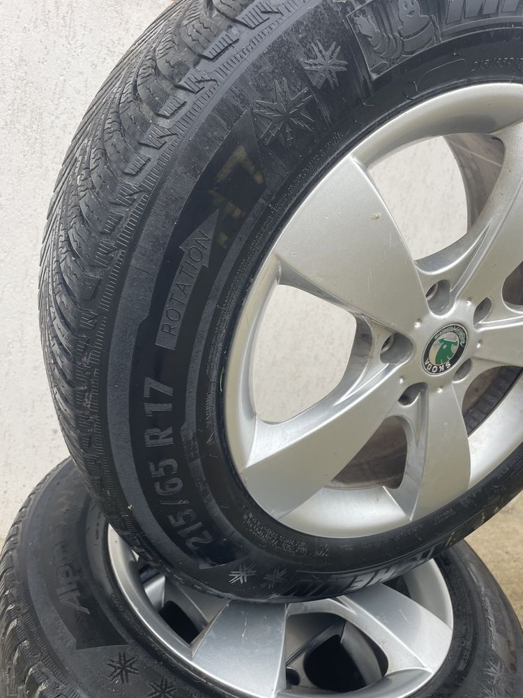 Jante skoda kodiaq + Anvelope Michelin Alpin M+S !!!