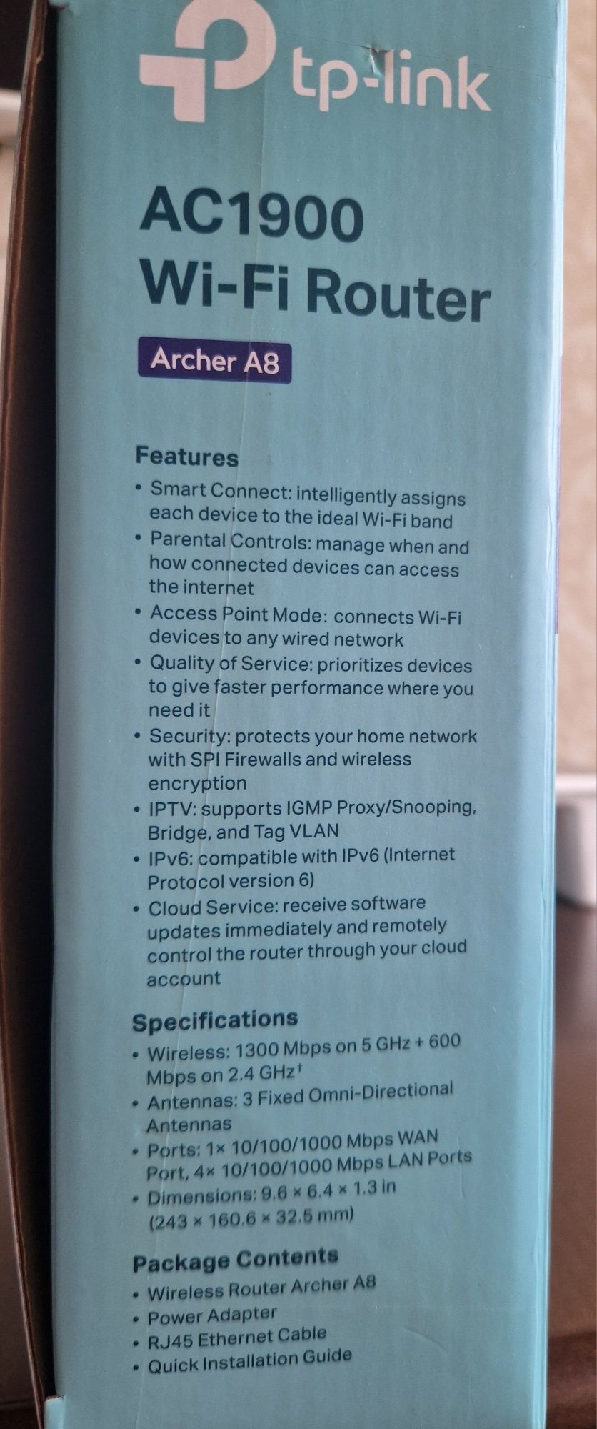 Wi-Fi роутер TP-LINK AS 1900  Archer A8