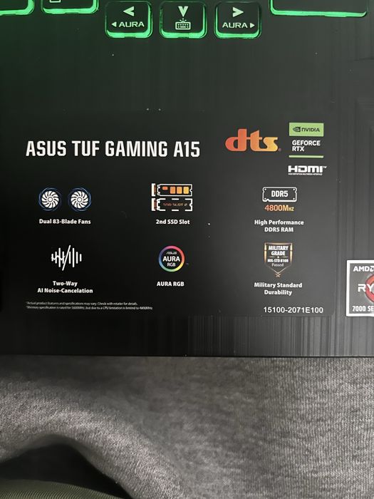 Laptop Gaming Asus Tuf A15 RTX 2050 si 144hz