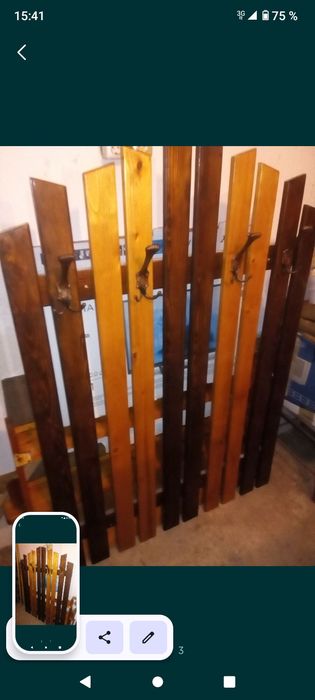 Dulap textil pt haine Cuier lemn masiv brad