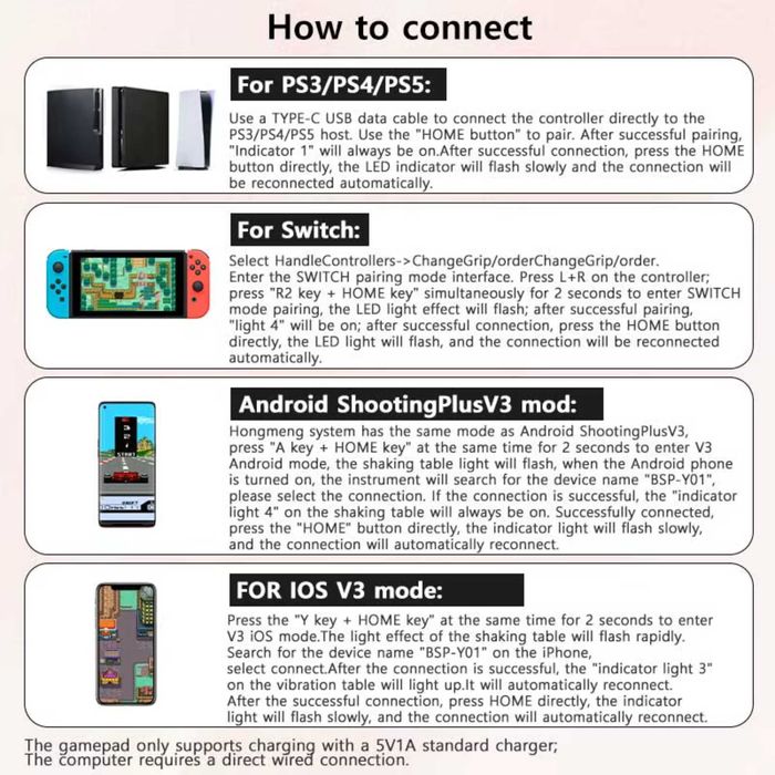 Joystick Arcade-Vintage Wireless Gaming Controler,14 Butoane,Bluetooth