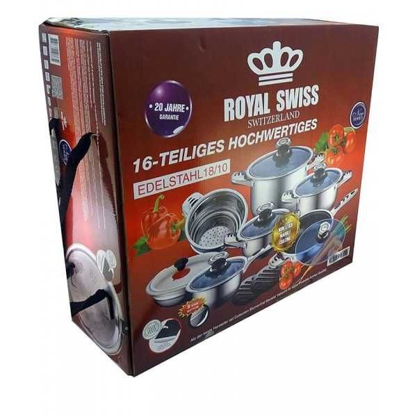 Комплект съдове за готвене 16бр. Royal Swiss