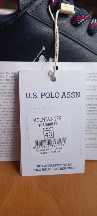 U.S. Polo Assn. Мъжки Спортни обувки /маратонки № 43