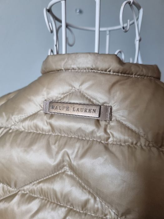 Дамско яке Ralph Lauren размер М бежово-златист цвят пълнеж  гъши пух