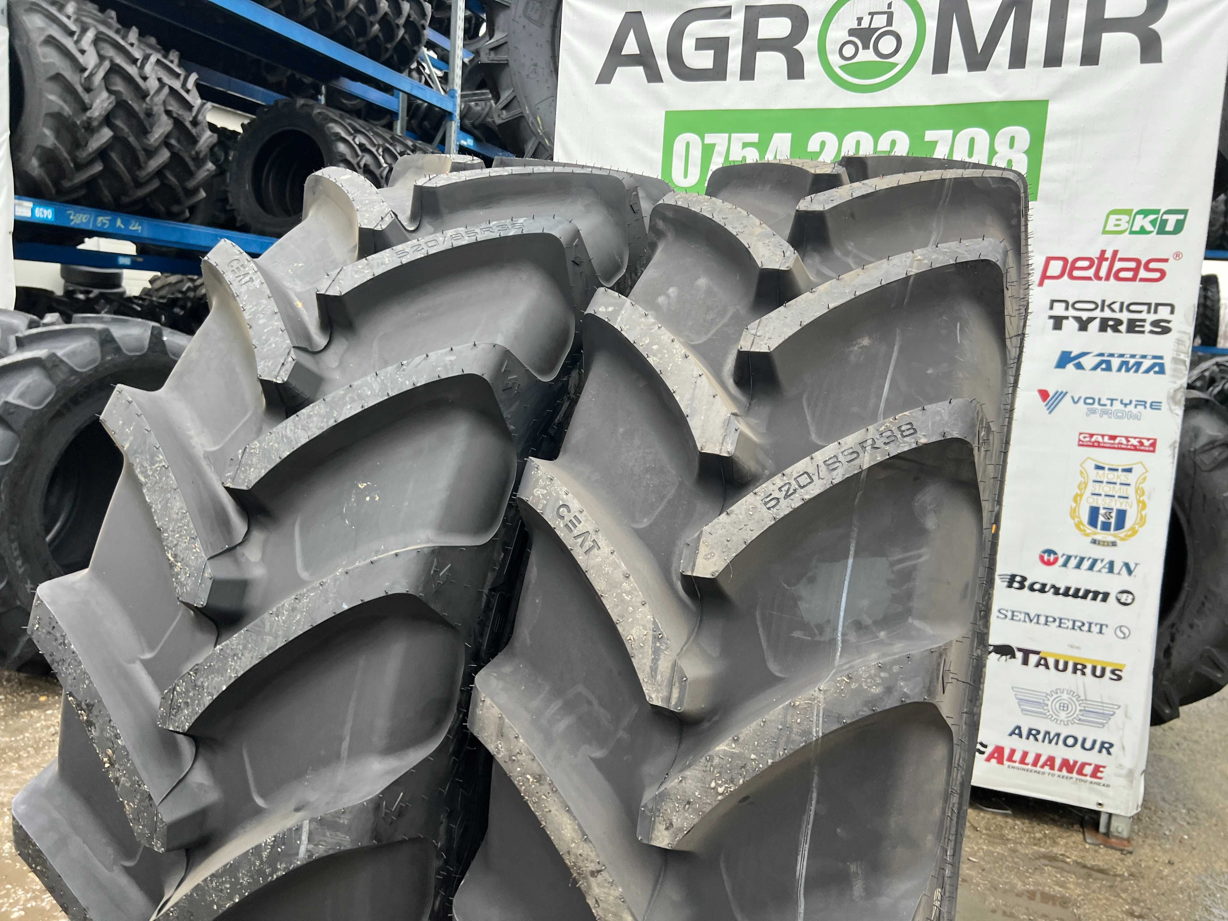 Cauciucuri 520/85 r38, noi, pentru Fendt, transport rapid