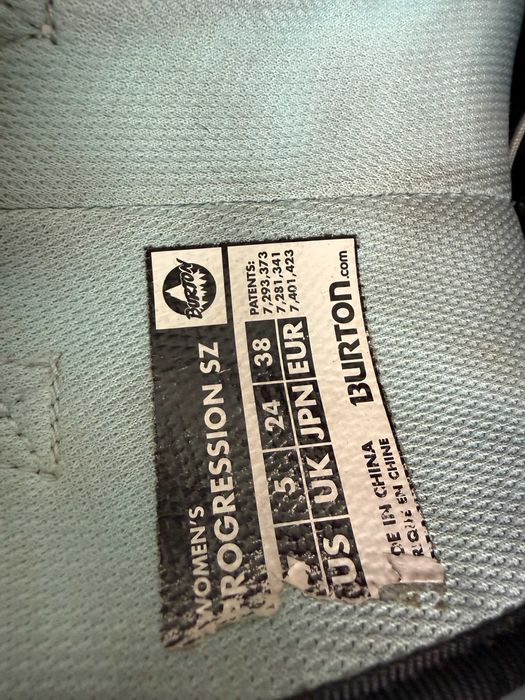 boots burton progression sz  mondo 24 europa 38