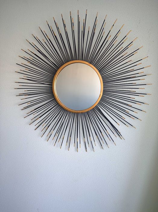 Oglinda Soleil, metal auriu