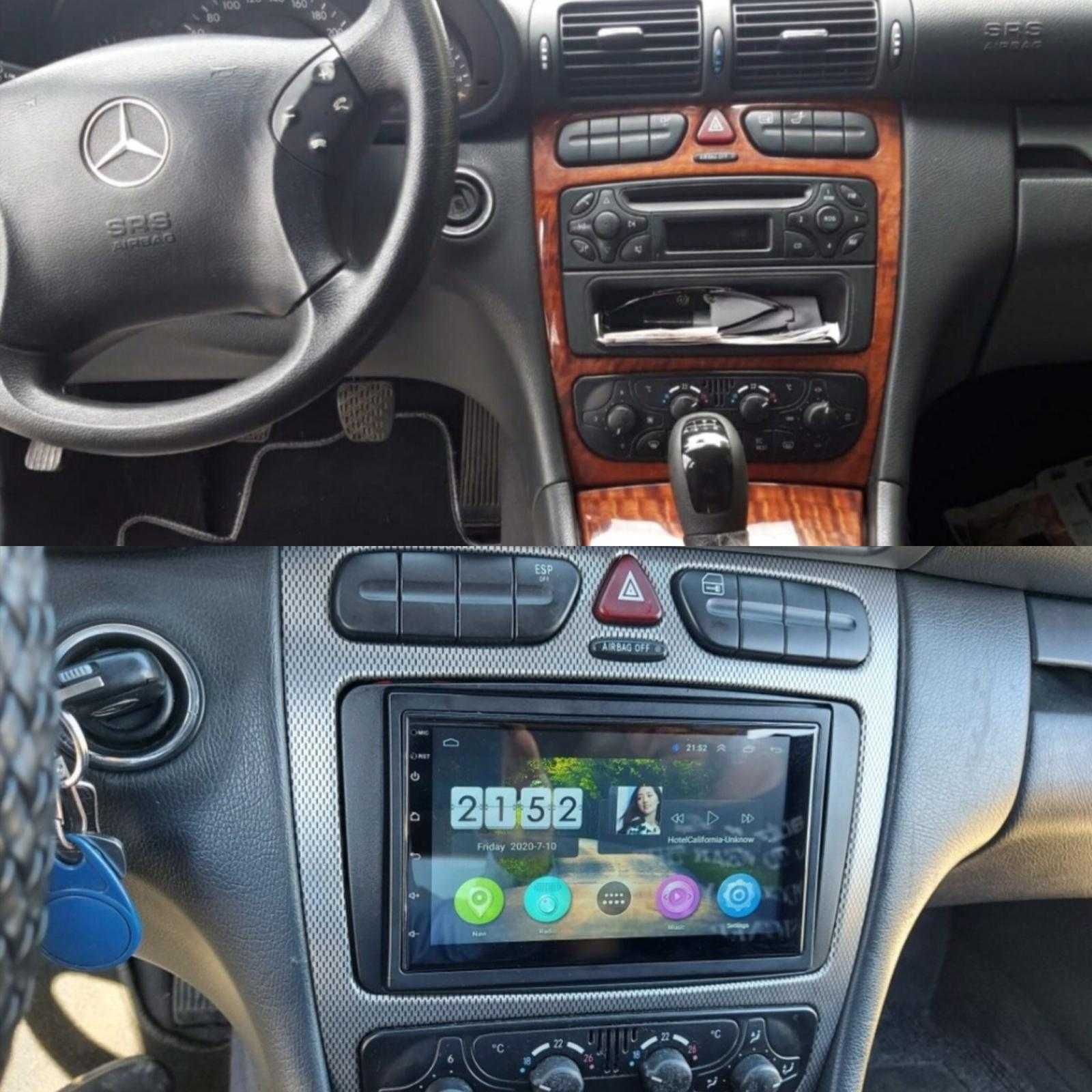 Navigatie GPS Android Mercedes C220 Waze YouTube Wifi Bluetooth US