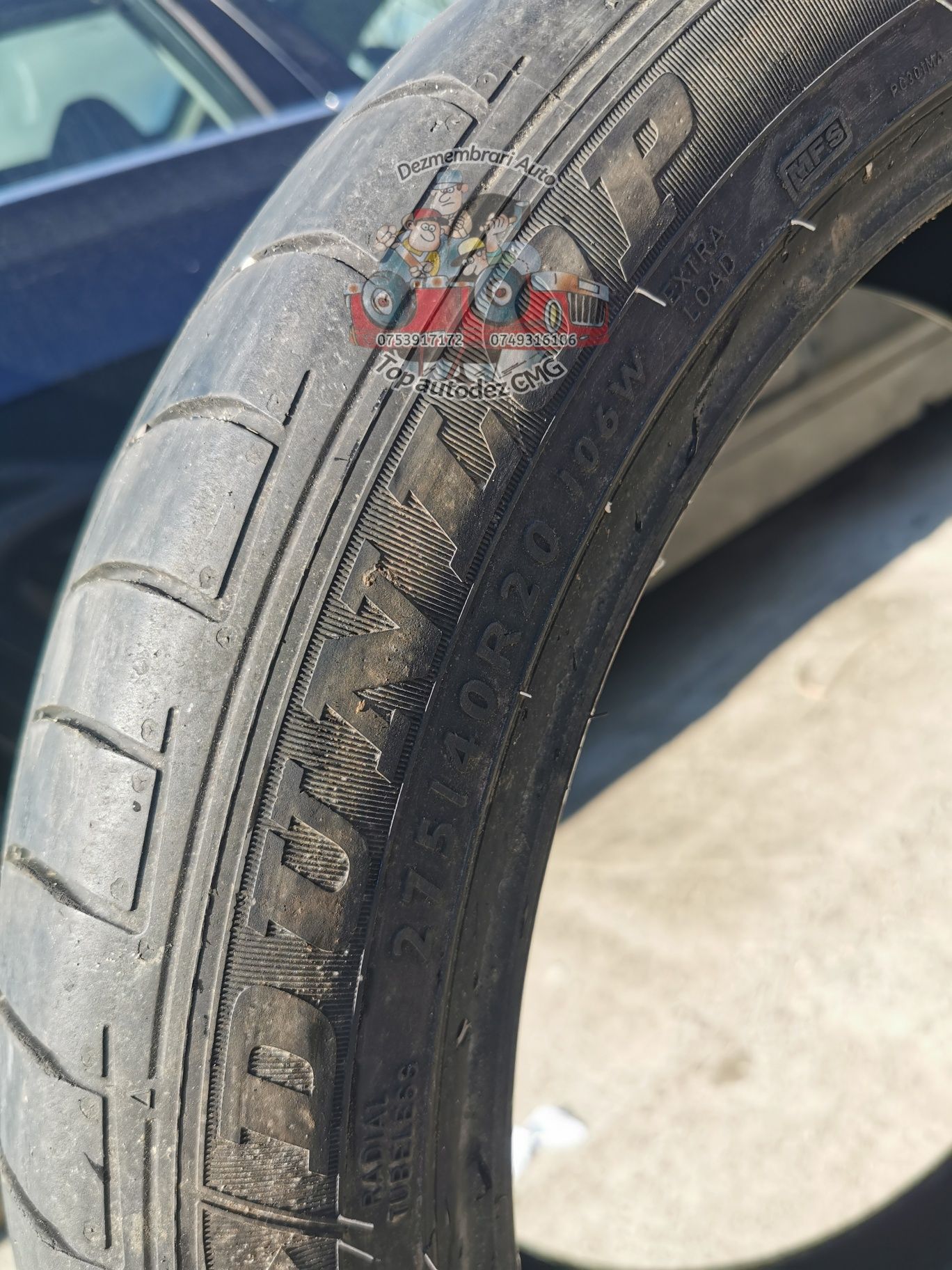 Cauciucuri vara Dunlop 275/40 R20 Dot 2014 anvelope runflat RSC