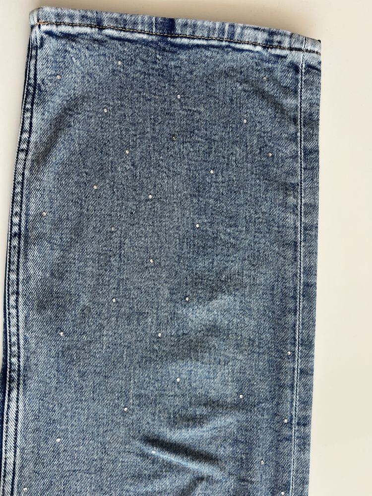 Дънки H&M с камъни за 11-12 г