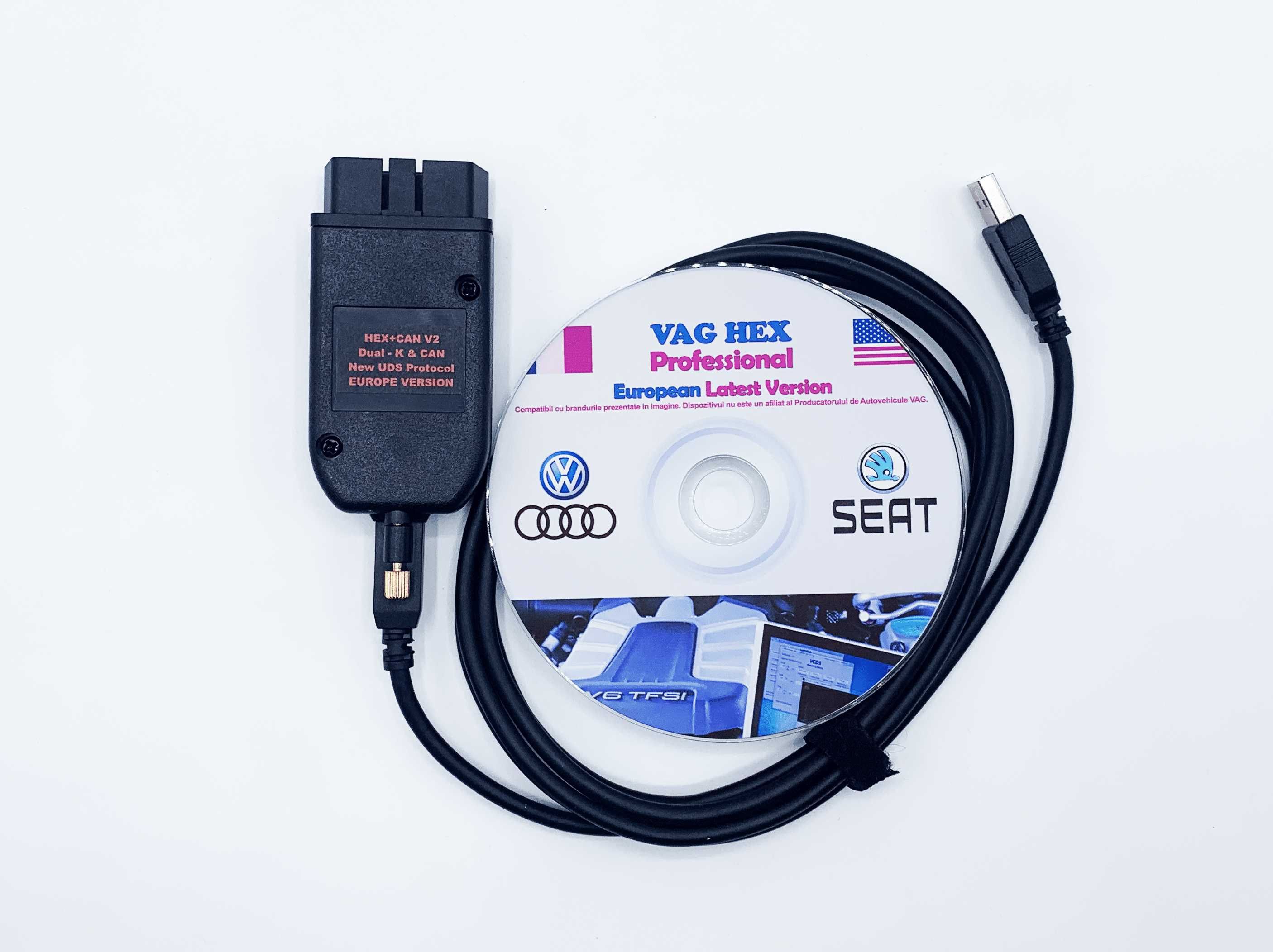 Tester Diagnoza Auto VCDS 24.5 HEXCAN V2 Rom/En Premium Garantie 1 AN