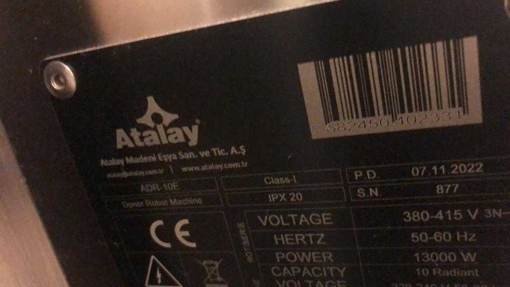 Robot taiere shaorma, taie carne electric, NOU, SIGILAT, la pret de sh