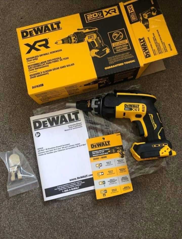 Винтове на лента за гипсокартон 3.5х25мм  и винтоверти Dewalt DCF630 .