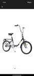 Bicicleta pliabila Pegas Practic Retro 20 inch, cadru otel, 1S, negru