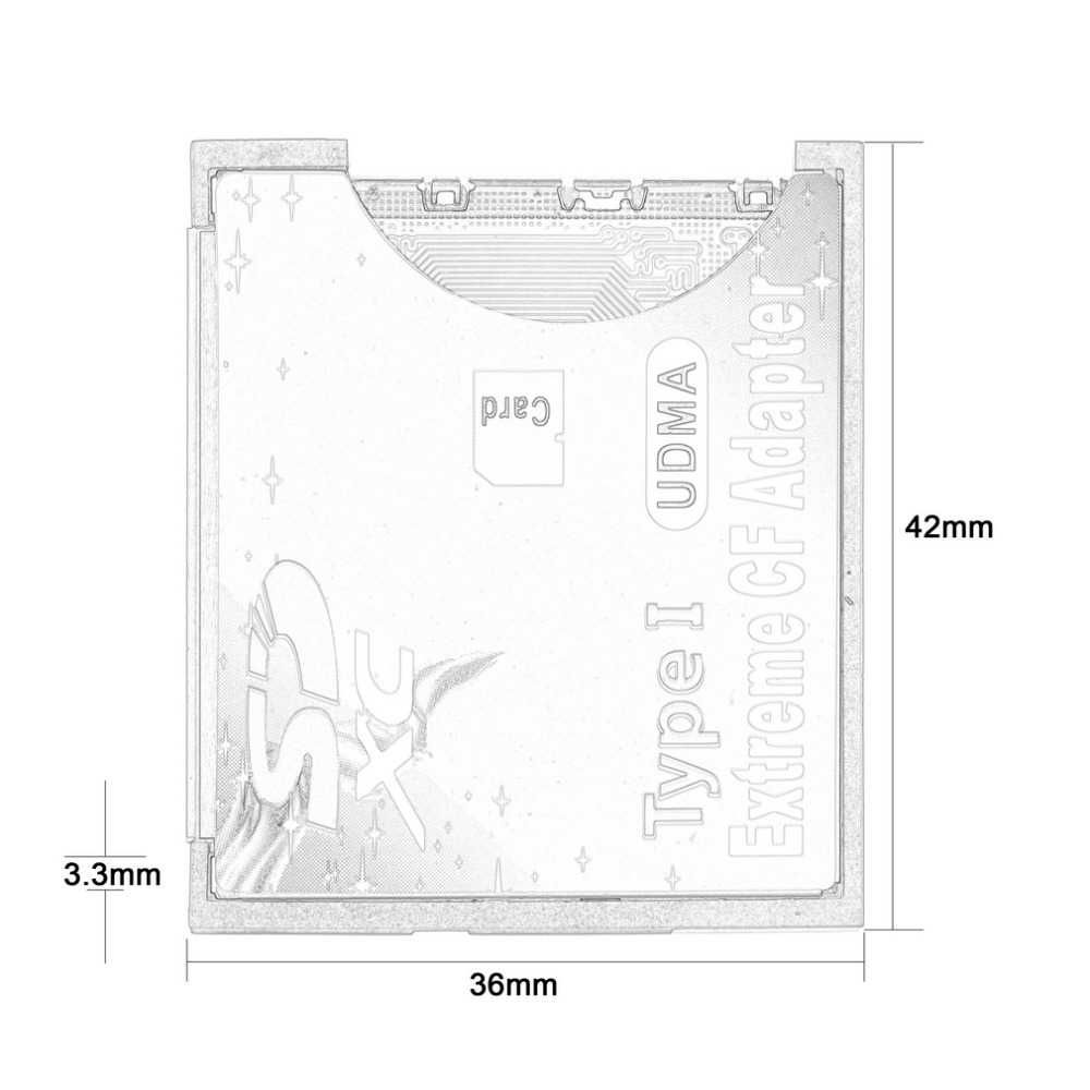 Adaptor card de memorie SD la card Compact Flash CF maxim 128GB