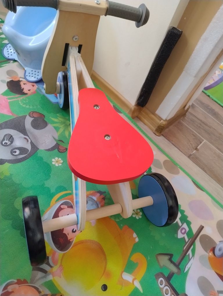 Детско баланс дървено колело