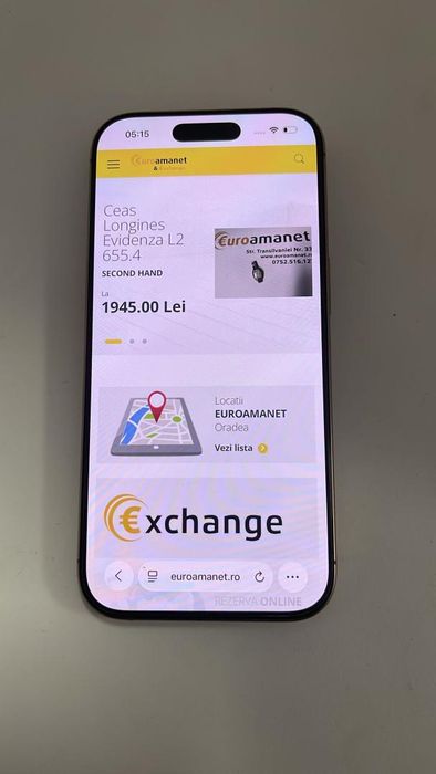 Telefon mobil Apple iPhone 16 Pro, 128GB, 5G -A-